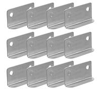 CLISPEED 20pcs Iron Right Angle Drawer Lock Strike Plates for Cabinet and Cupboard, L Shaped Metal Lock Plates Securing Drawers and Protecting Privacy Items for Home and Office Use