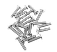 CLISPEED 20Pcs M8X35 Full Threaded Screws Replacement Parts for Cat Tree Climbing Frame Fasteners Hardware Bolts for Scratching Post Fixing Accessories