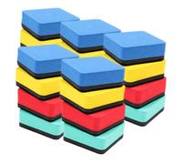 CLISPEED 20Pcs Magnetic Whiteboard Erasers Dry Wipe Lightweight Eva Felt Cloth for School Office Home Classroom Use Easy Carry Storage