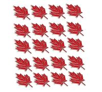 CLISPEED 20pcs Maple Leaf Brooch Pin Sturdy Alloy Canadian Flag Lapel Badge for Thanksgiving Fall Celebration Easy to Wear Souvenirs for Dress Sweater Shawl Bags Backpacks