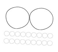 CLISPEED 20pcs Microphone Shock Mount Elastic Band Replacement Rubber Ring Holder Clamp Clip for Microphone Shockproof Mount Mic Vibration Rubber Ring Mic Shock Band for Music Recording