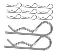 CLISPEED 20pcs R Clips Double Loop Stainless Steel Hitch Pin Clips Heavy Duty Spring Retaining Wire Cotter Pins for Mechanical and Electronic Devices