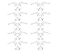 CLISPEED 20pcs Radiator Wall Mounting Hooks White Plastic Radiator Brackets Heavy Duty Hooks for Bathroom Utility Rooms and Garage Heating Units
