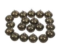 CLISPEED 20pcs Rustic Iron Bells for Pet Collars and Beautiful Sound, Versatile Hanging Small Bells for DIY Crafts and Handmade Wreath Decorations, Golden Colour