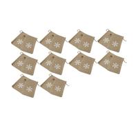CLISPEED 20pcs Small Drawstring Pouch Candy Wrappers Christmas Theme Gadget Bags Case Storage Tool for Party Favors