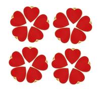 CLISPEED 20pcs Small Gold Edged Heart Brooch Pins for Women Wedding Valentines Day Party Favors Stylish Solid Color Fashion Accessories for Clothing Backpacks Express Love with Chic