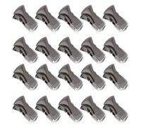 CLISPEED 20pcs Small Metal Alligator Clips for Hat Brims and Baseball Caps, Portable Iron Mini Spring Clamps with Secure Grip, for Dressmaking and Sewing Projects in Black