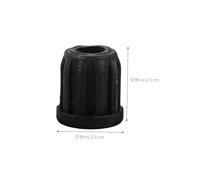 CLISPEED 20Pcs Small Plastic Caster Stem Sleeve Inserts for Office Chair Wheels Wear Resistant Socket Sleeves for Wooden Furniture Casters Practical Replacement Accessories