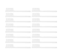 CLISPEED 20pcs Small Short Handle Toothbrushes for Prison Use Safety Compliant Portable Oral Care Comfortable Grip Miniature Toothbrush Pack for Institutional Hygiene