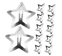 CLISPEED 20pcs Small Star Hair Clips for Women Five Pointed Metal Snap Hairpins Stylish Hair Accessories for School Parties Sports Friends and Family