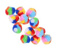 CLISPEED 20pcs Soft Plush Cat Balls for Indoor Cats Interactive Lightweight Pet Balls for Stress Relief and Mood Improvement Durable Wear Resistant for Kitten Training and Biting Behavior