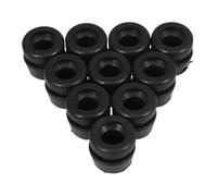 CLISPEED 20pcs Vibration Dampening Block Rubber Buffer Block Chainsaw Rubber Cushion Chainsaw Vibration Reduction Round Shock Absorbing Washers Anti Pad Black