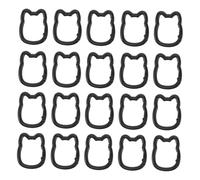 CLISPEED 20pcs Zinc Alloy Cat Keychain Clips with Spring Snap Ring Multipurpose Keyring Chains for Keys Bags DIY Crafts Portable and Shaped Accessories for Pet Lovers