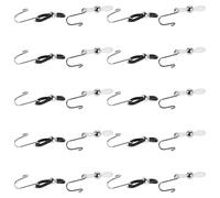 CLISPEED 20pcs Zipper Security Hook for Jeans and Denim Pants, Silicone and Metal Material, Provides Immediate Zipper Rescue and Stability, for Travel and Everyday Wear