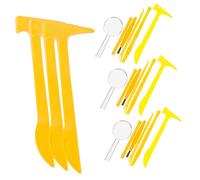 CLISPEED 21pcs Gemstone Excavation Digging Tools Kit for Small Archaeology with Hammer Brush Educational Science Exploration Play for Creative Discovery