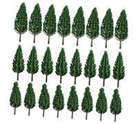 CLISPEED 24 Pcs Miniature Landscape Model Trees Each Fake Trees for DIY Scenery Sand Table Train Models and Architectural Decorations