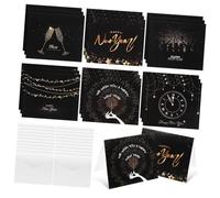 CLISPEED 24 Sets Year Greeting Cards with White Envelopes Versatile Holiday Cards for Friends Family for Festivals Parties Abundant Quantity for Handwritten Wishes