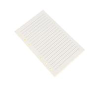 CLISPEED 240Pcs Loose Leaf Paper Refill Ring Binder Notebook White Lined Multicolor Portable Inserts for Diary Note Taking Finance Records