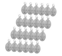 CLISPEED 24pcs Bible Metal Charms for DIY Crafting Lightweight Pendants with Hanging Jewelry Making Accessories for Keychains Necklaces and Bracelets and Decorative