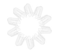 CLISPEED 24pcs Compact Toothbrush Head Covers Travel Protective Caps for Electric and Manual Toothbrushes Lightweight Semi Transparent Hygiene Shields Preventing Dust and Germs Easy Open