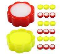 CLISPEED 24pcs Finger Moisteners Sponge Cups for Counting Money with Floral Shape, Ergonomic Design, Non-Slip Plastic Material, for Fingers and Bills in Busy Office Environments