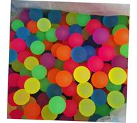 CLISPEED 24pcs Glow Dark Bounce Balls Solid Rubber Bouncy Balls with Matte Finish for Night Parties and Fun Activities Random Colors Random Color