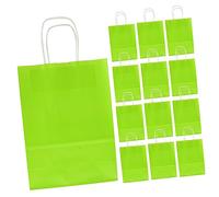 CLISPEED 24pcs Light Candy Bags with Handles Small Party Gift Bags for Birthday Wedding Shower Favor Packaging Tote