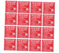CLISPEED 24pcs Please Do Not Flush Stickers Bathroom Warning Labels Residue Adhesive Toilet Reminder Decals for Clean Surfaces to Prevent Blockages and Promote Responsible Use