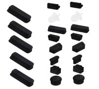 CLISPEED 24pcs Silicone USB Dust Plug Protectors for Computer Motherboard Ports, PC Interface Covers, Anti-dust Stopper Set Suitable for Desktop Pcs, Random Color