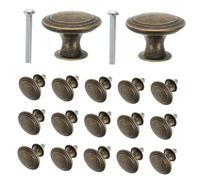 CLISPEED 24pcs Single Zinc Alloy Mushroom Shape Cabinet Knobs Decorative Drawer Pulls for Shoe Cabinets Dressers Kitchen Cupboards Easy Installation Vintage Style Furniture Handles