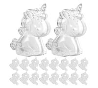 CLISPEED 24pcs Unicorn Shaped Treat Boxes, Multifunctional Storage Containers Resistant to Breaking, for Small Jewelry and Organising at Home Or Desk