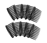 CLISPEED 24pcs Vintage Plastic Hair Twist Side Combs with Wave and Straight Teeth Wedding Bridal Veil Clips for Women with Fine Thin Hair