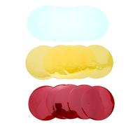 CLISPEED 25pcs Ambient Light for LED Mood Lighting Correction Light Gel Filter Sheets Peel and Stick round Sheets for Home Cinema and Party Decoration