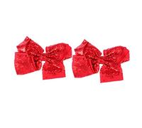 CLISPEED 2pcs 20cm Large Sequin Bowknot Hairpins Decorative Children Hair Clips Charming Hair Accessories for Girls
