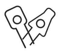 CLISPEED 2pcs 3d Acrylic Bathroom Door Signs for Men Women, Self-adhesive Black Toilet Restroom Signage for Business, Restaurant, Shopping Mall, 6.3 Inch