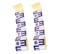 CLISPEED 2pcs Adhesive Water Level Gauge Stickers Reflective Self-Stick Water Depth Display for Boat Tide Monitoring with Clear Scale Markings