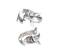 CLISPEED 2pcs Adjustable Animal Wrap Open Thumb Rings Vintage Alloy Open Finger Rings Set for Men and Women Casual Wear