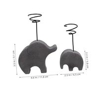 CLISPEED 2pcs Air Plant Stand Plant Holder Elephant Design Grey Decorative Tabletop Rack for Small Air Ventilated Indoor Display