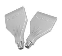 CLISPEED 2Pcs Aluminum Alloy Air Compressor Nozzle Fan Shaped Blower Nozzle for High Pressure Air Cleaning and Fast Drying Suitable for Industrial and Workshop Use