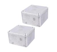CLISPEED 2Pcs Aluminum Guitar Effect Pedal Box Diecast Enclosure for Musicians Lightweight and Durable Guitar Pedal Case Stylish Design for DIY Painting and Live Shows