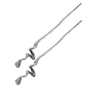 CLISPEED 2pcs Antique Hair Stick for Women Metal Hairpins Black Braid Accessories Vintage Hair Sticks for Women