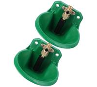 CLISPEED 2pcs Automatic Copper Valve Lamb Drinking Bowls for Sheep and Goats Farm Use Sturdy Anti-aging Water Trough Livestock Drinking Fountain