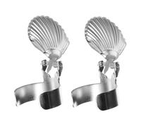 CLISPEED 2pcs Automatic Metal Candle Wick Extinguisher Shell Shape Fire Prevention Tool for Home Use Efficient Flame Snuffer Enhancing Candle Longevity and Safety