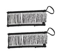 CLISPEED 2pcs Banana Clip Hair Comb for Women Black Ponytail Holder Hair Styling Tool Secure Grip Without Damage for Daily Use Makeup Cooking and Beauty Routines