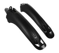 CLISPEED 2pcs Bike Mud Guards for Mountain Bike, Black Plastic Rear and Front Mudguard with Curve Design, Easy to Carry Splash Protection for Cycling Outdoors