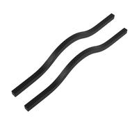 CLISPEED 2pcs Black Aluminum Alloy Drawer Pull Handles with Smooth Interaction and Lasting Durability for Living Room and Kitchens, Modern Design Cabinet Door Handles