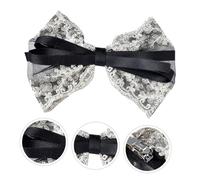 CLISPEED 2Pcs Black Bowknot Hairpin Elegant Headdress Hair Clips for Women Delicate Decorative Hairpins Suitable for Weddings Parties Daily Styles
