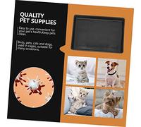 CLISPEED 2pcs Black Dog Cage Trays Non Leak Pet Poop Holders Household Potty Accessories Easy Clean Dog Toilet Pans for Puppy Crate Training