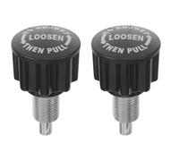 CLISPEED 2Pcs Black Exercise Bike Replacement Knob - Rotating Pull Pin for Home Gym Workouts and Adjustable Fitness Equipment Parts