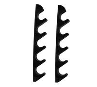 CLISPEED 2pcs Black Plastic Adjustment Brackets for Outdoor Lounge Chairs Back Support Adjuster Replacement for Patio Lawn Furniture Multi-Angle Plastic Connectors
